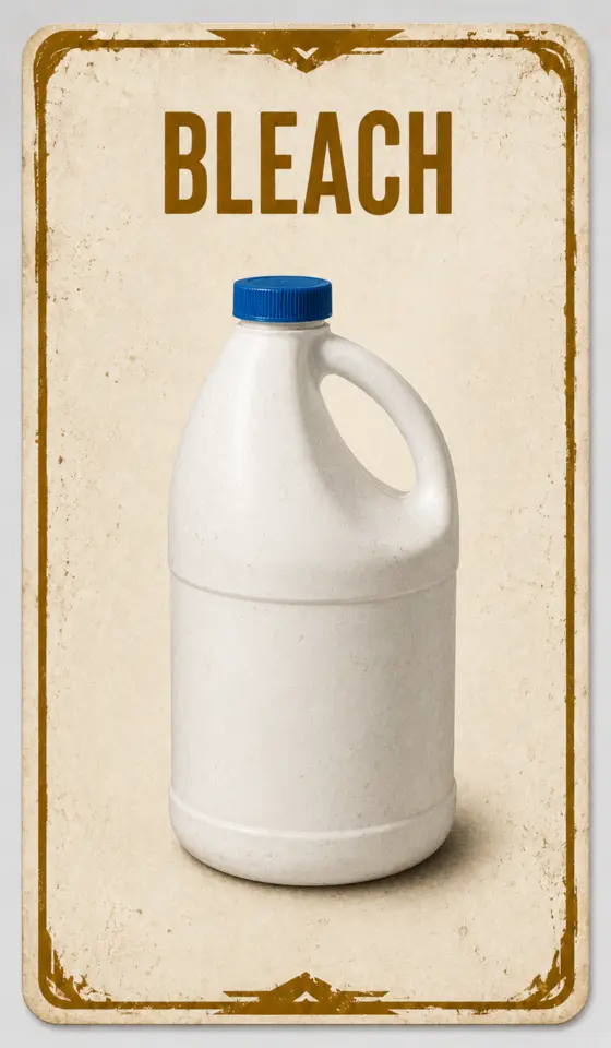 Bleach supply card